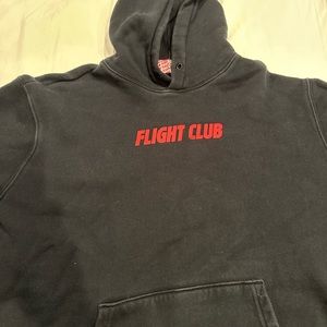 Flight Club hoodie that is vintage looking very nice I would recommend
